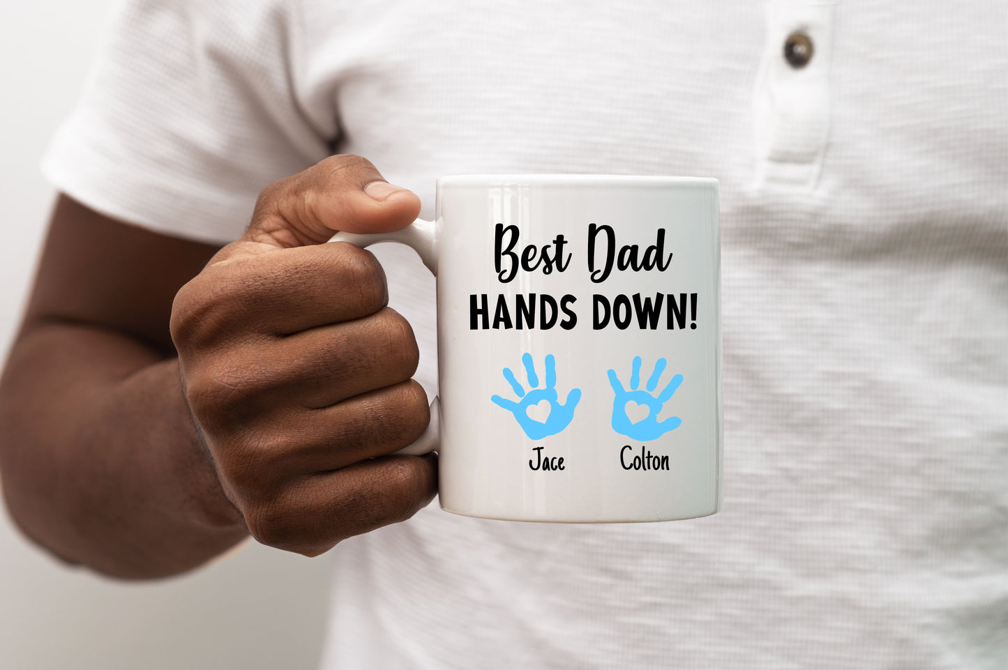 Best Dad Hands Down Mug