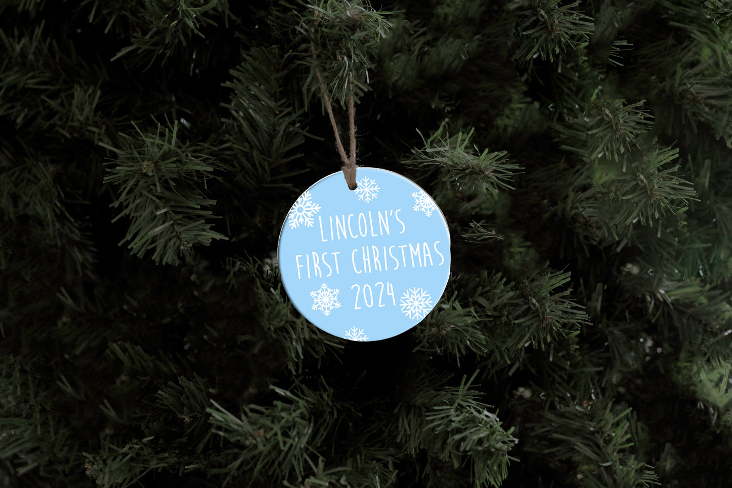 Snowflake Baby's First Christmas Ornament