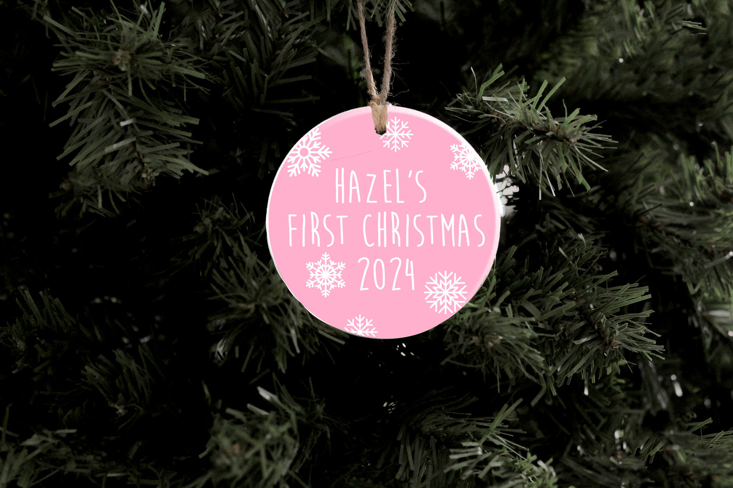 Snowflake Baby's First Christmas Ornament