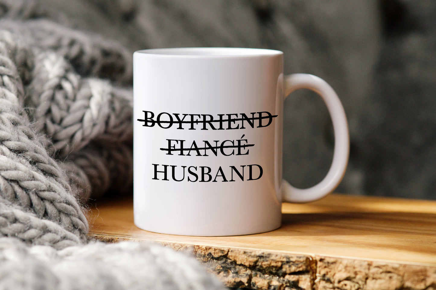 Boyfriend to Husband Mug