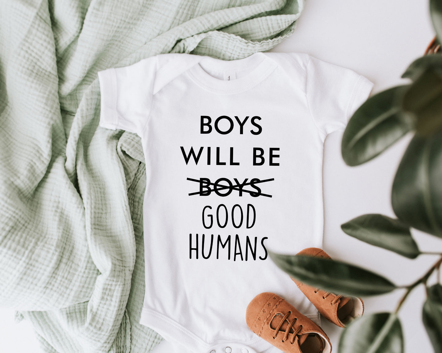 Boys Will Be Good Humans Onesie/Shirt