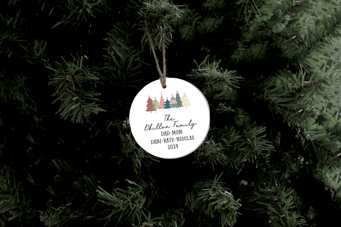 Christmas Tree Family Ornament