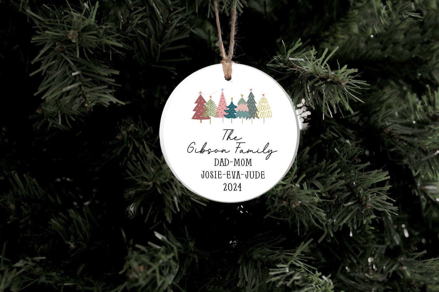 Christmas Tree Family Ornament