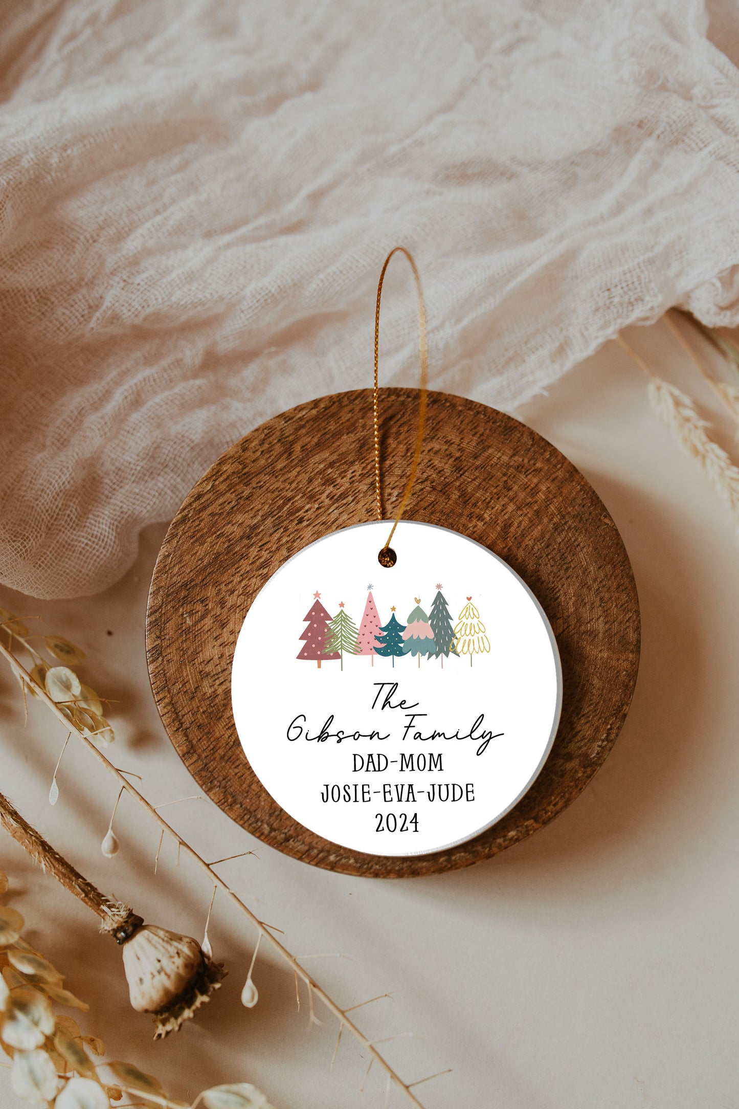 Christmas Tree Family Ornament