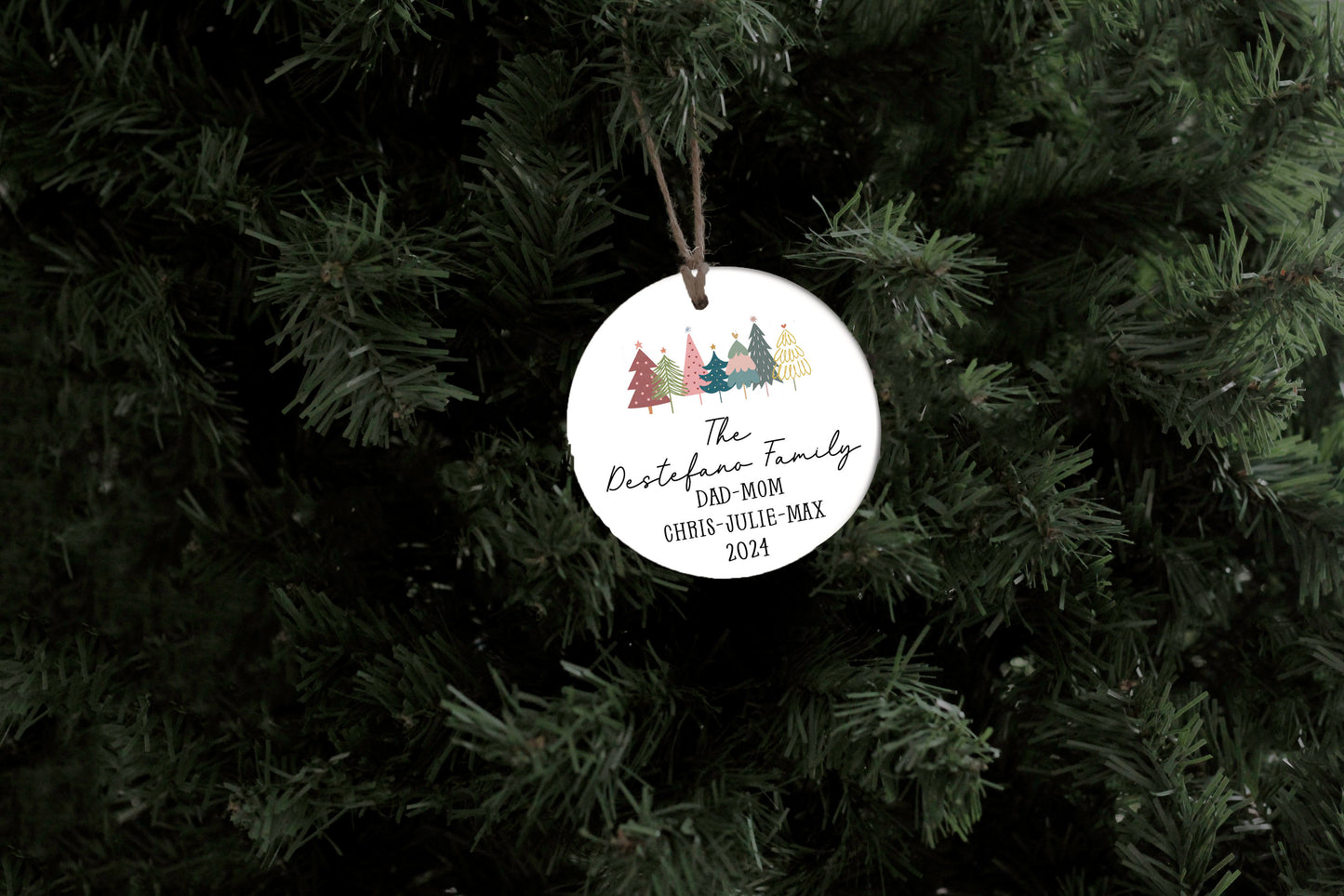 Christmas Tree Family Ornament