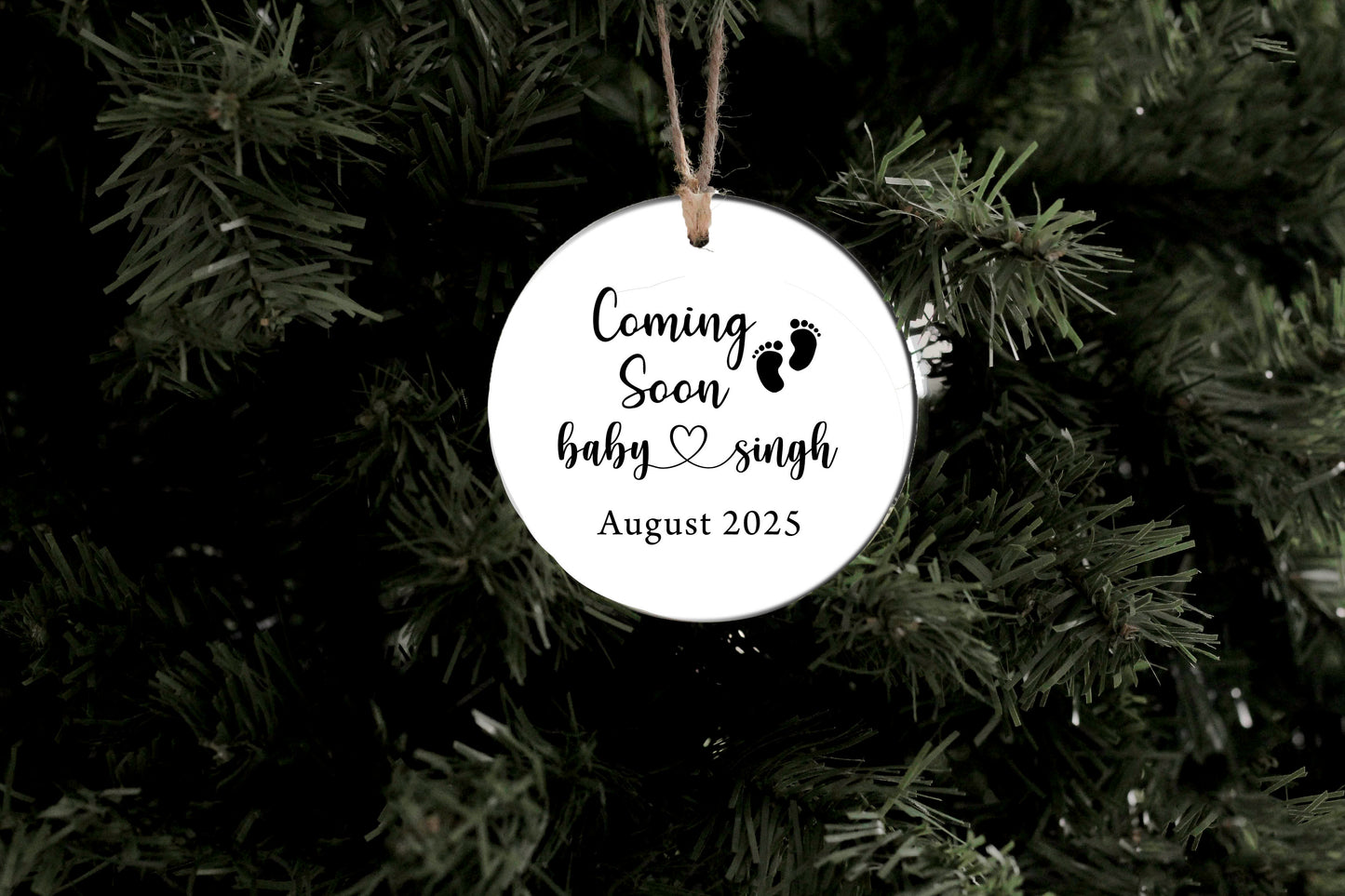 Baby Coming Soon Ornament