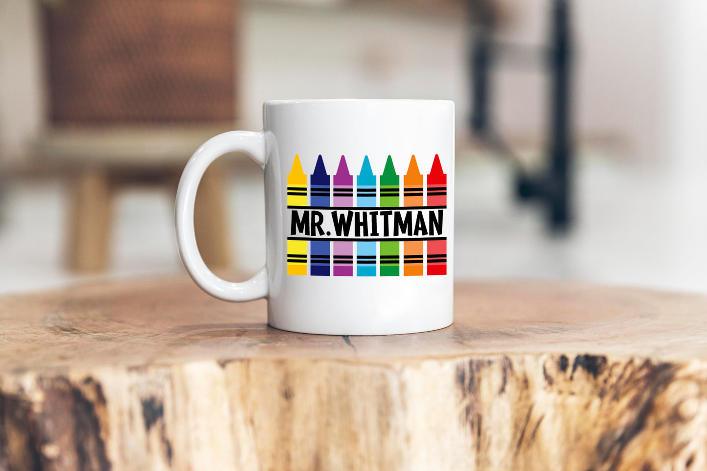 Crayon Teacher Mug