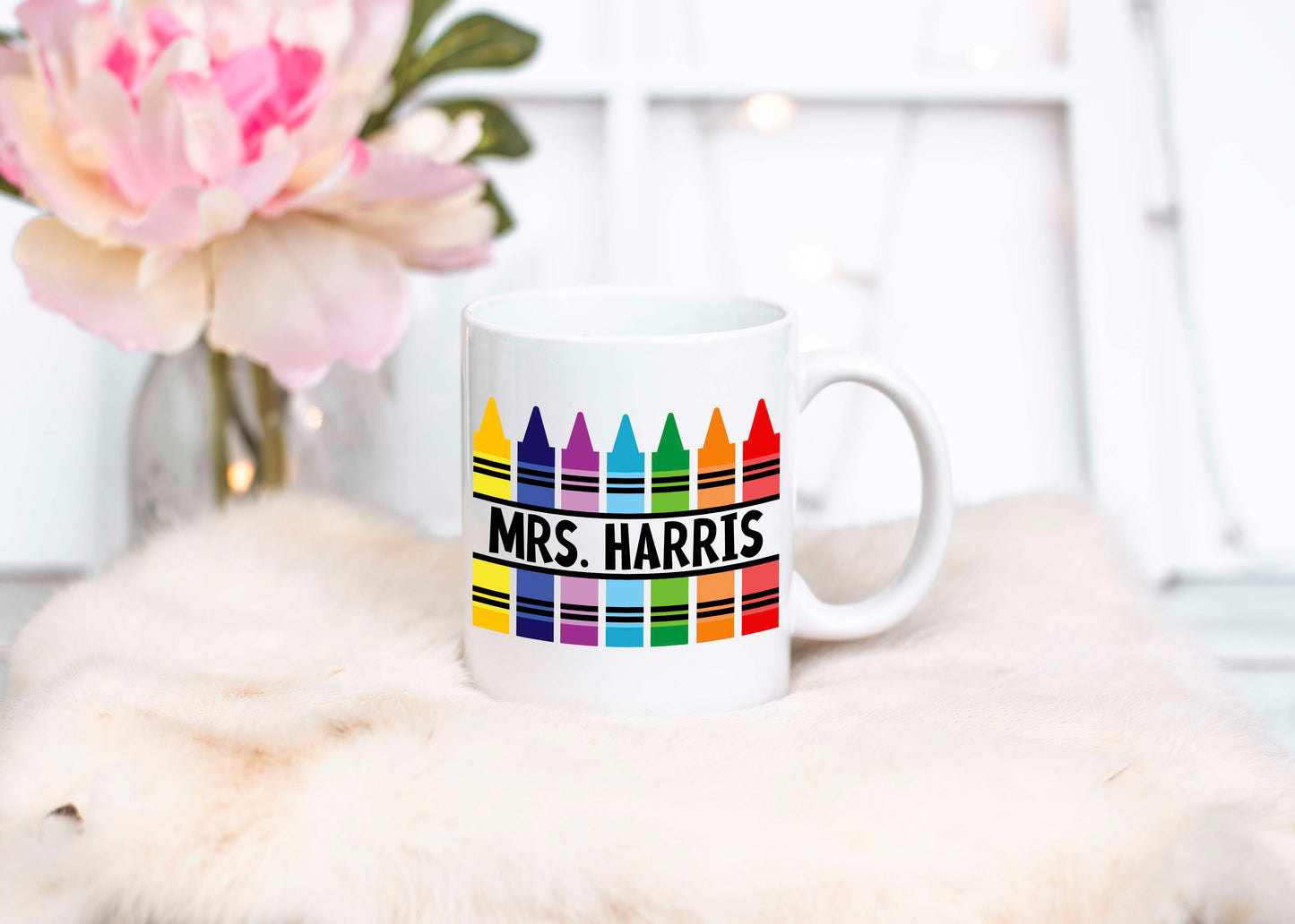 Crayon Teacher Mug