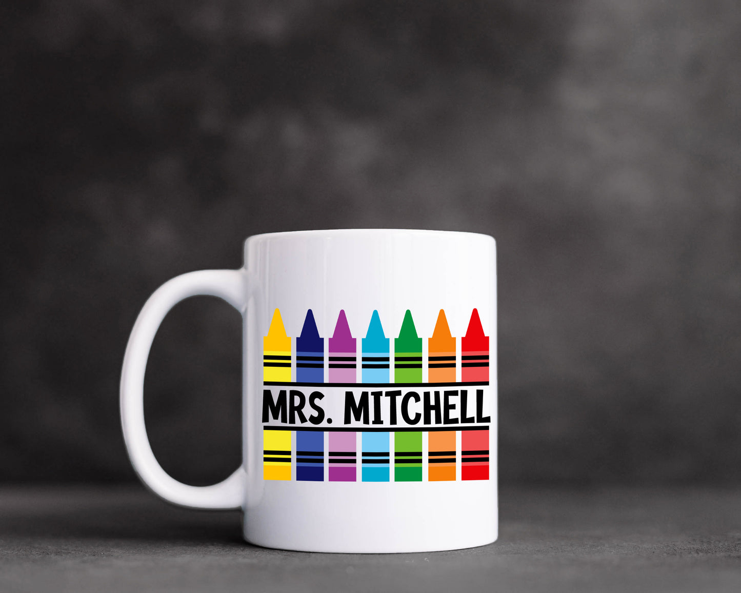 Crayon Teacher Mug