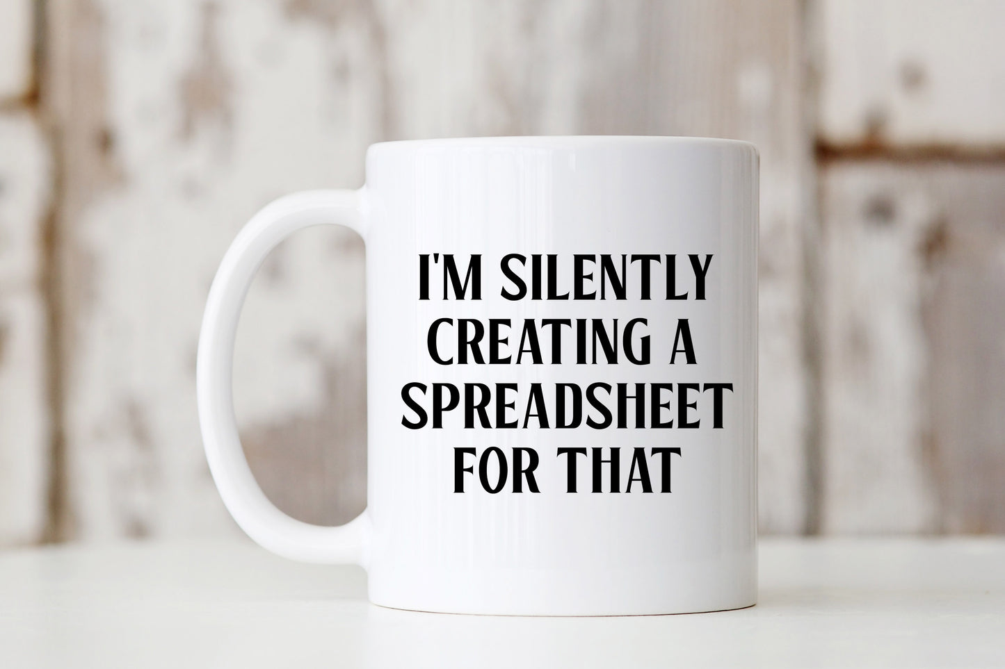 Creating a Spreadsheet Mug