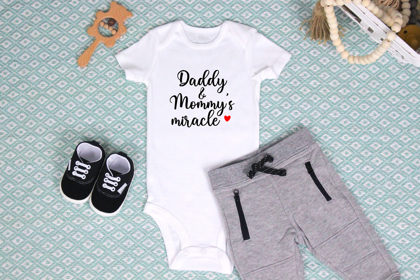 Daddy and Mommy's Miracle Onesie