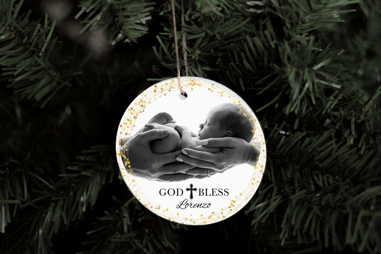 God Bless Baby Ornament