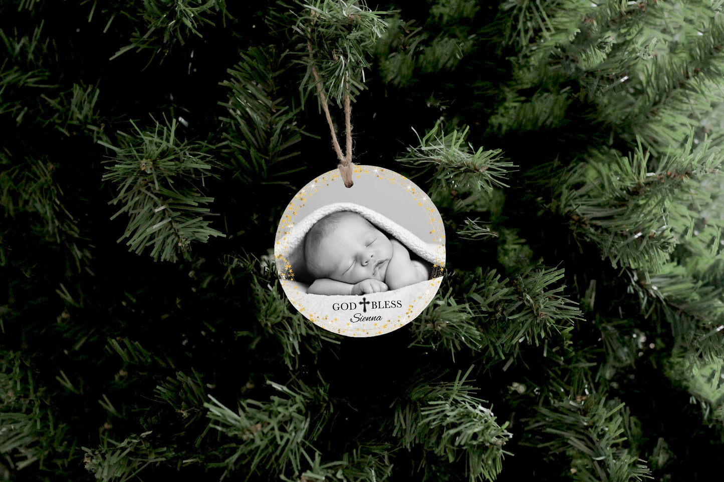 God Bless Baby Ornament