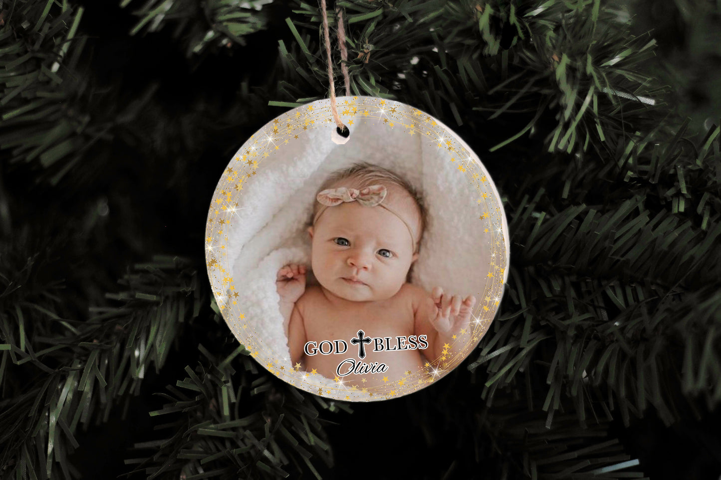 God Bless Baby Ornament