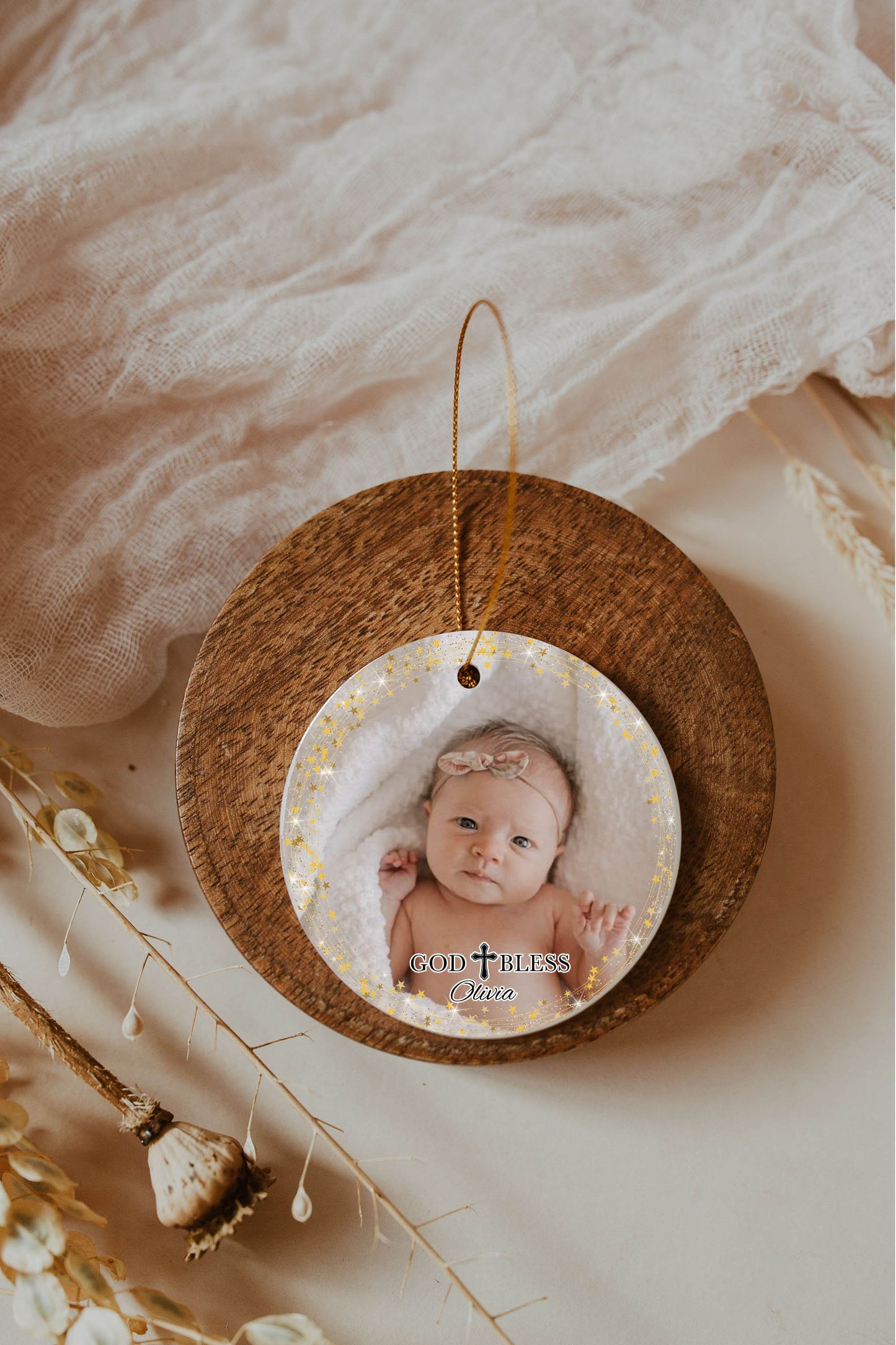 God Bless Baby Ornament