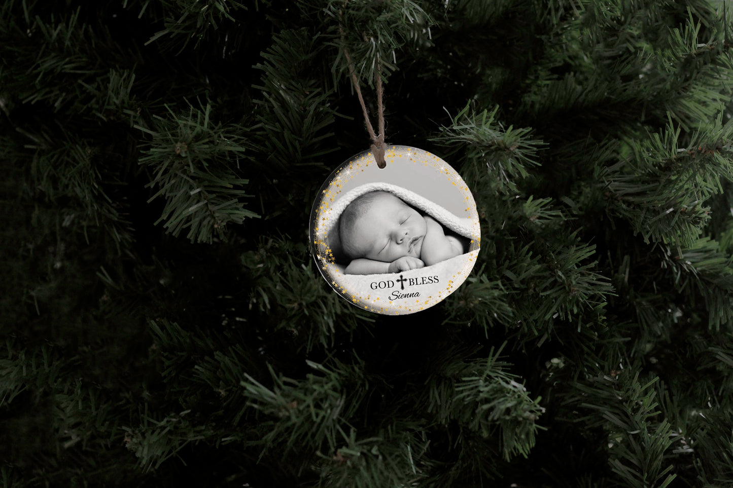 God Bless Baby Ornament