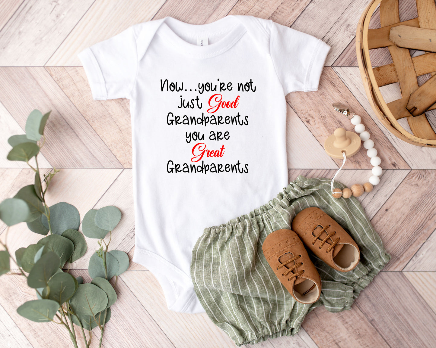 Great Grandparents Announcement Onesie