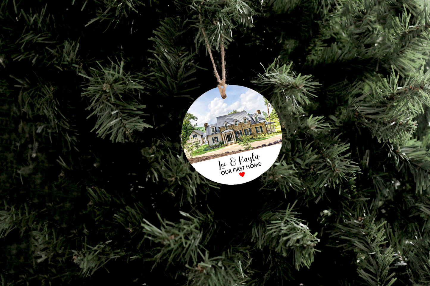 Our First Home Photo Ornament