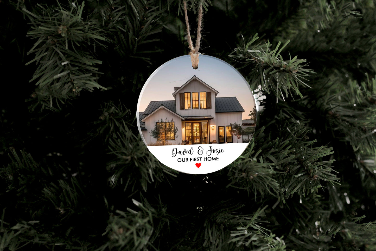 Our First Home Photo Ornament