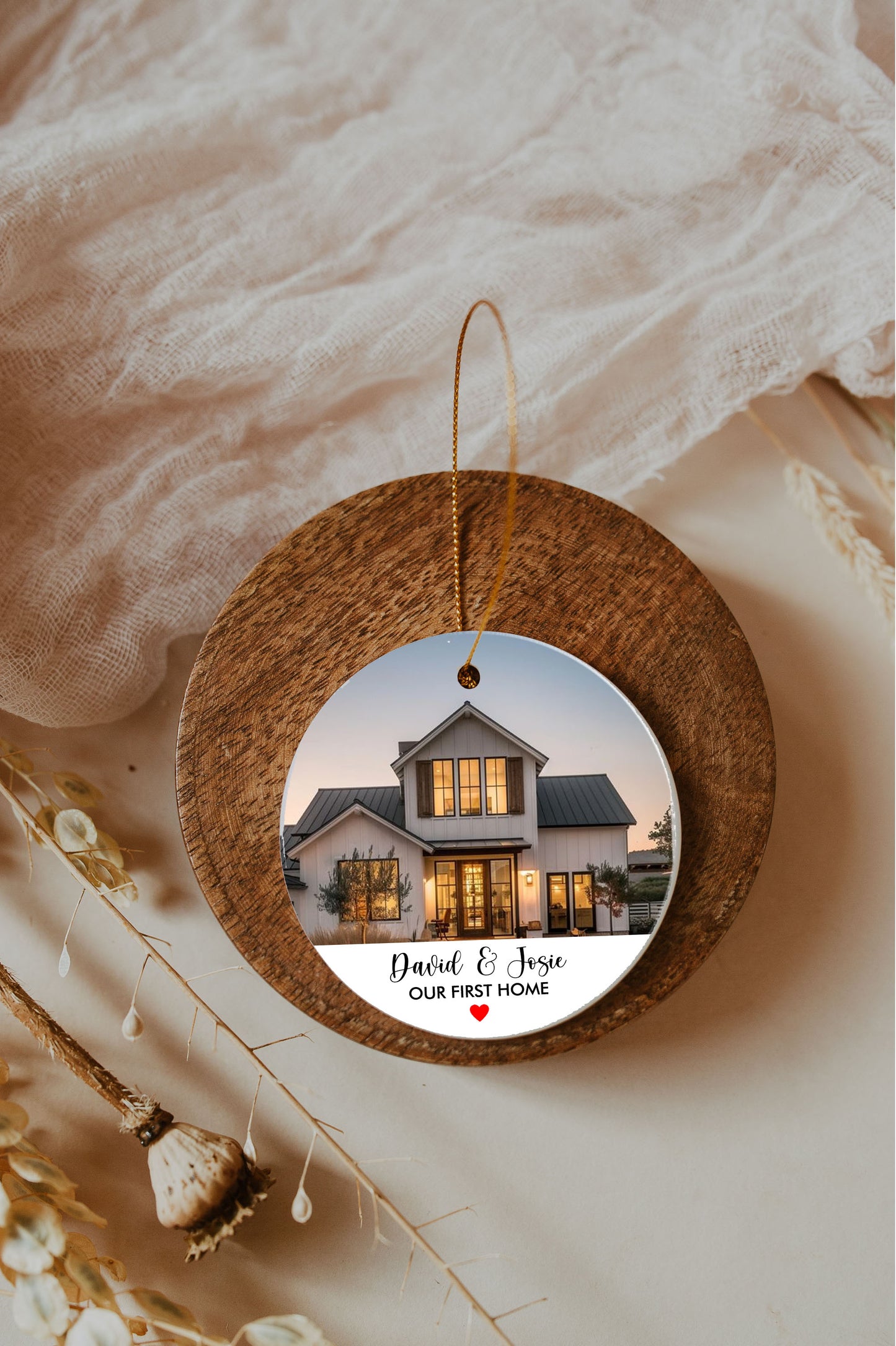 Our First Home Photo Ornament