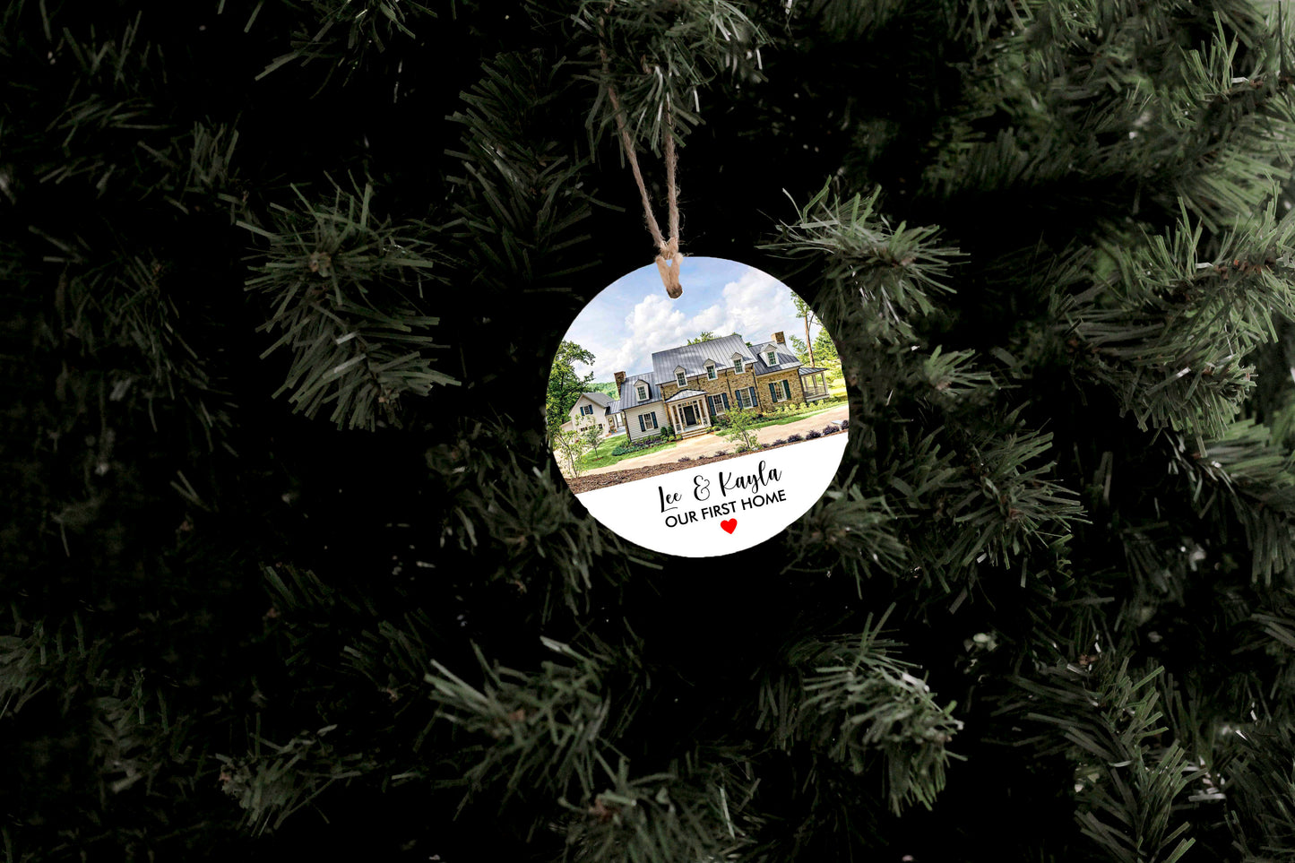 Our First Home Photo Ornament