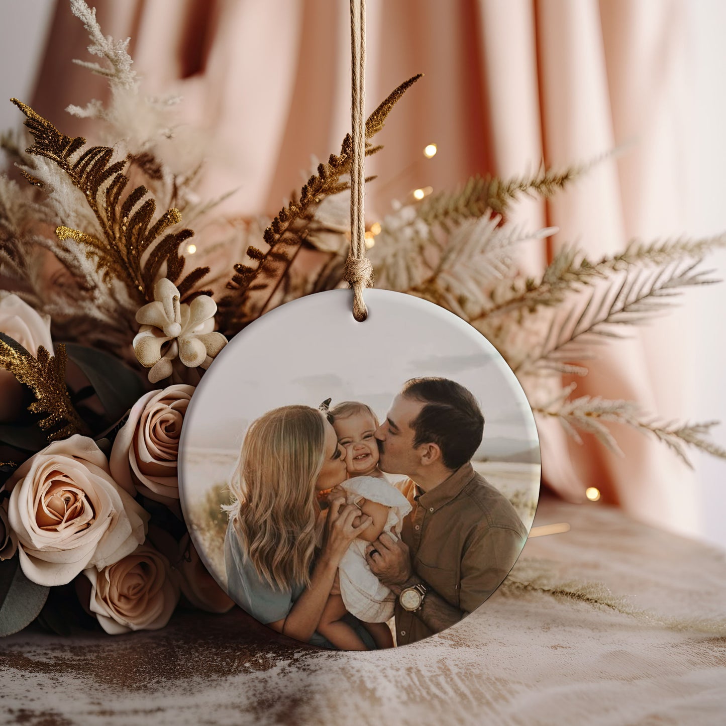 Ceramic Photo Ornament