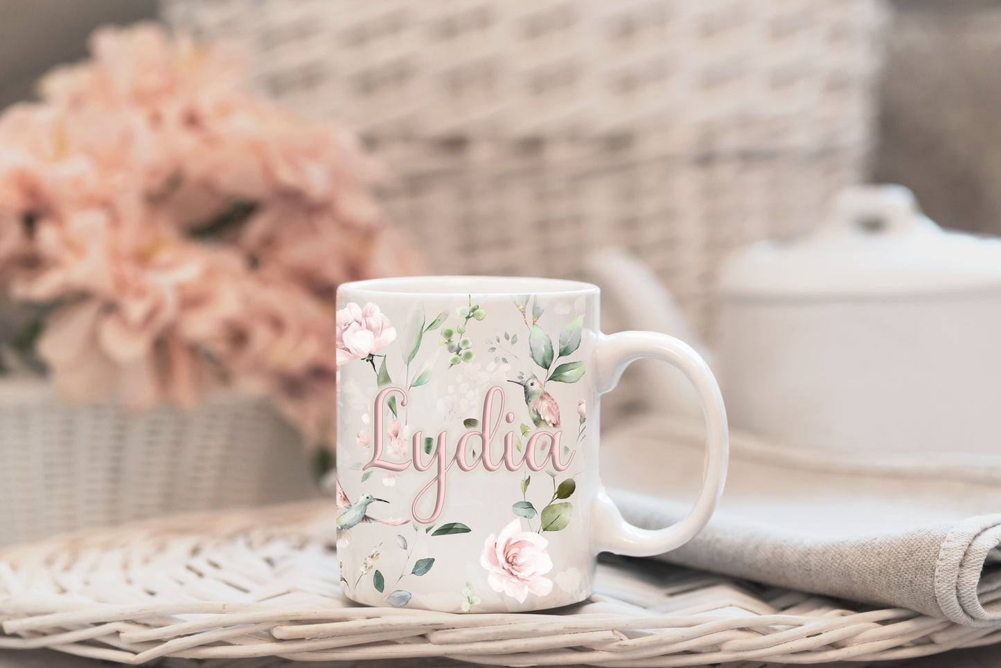 Floral Pattern Title Mug