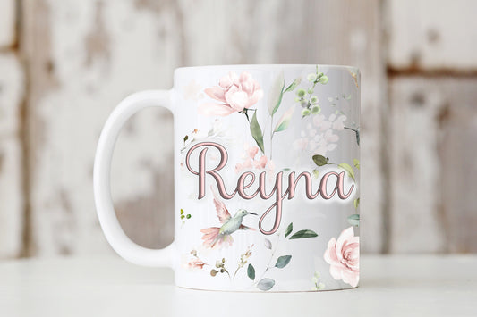 Floral Pattern Title Mug