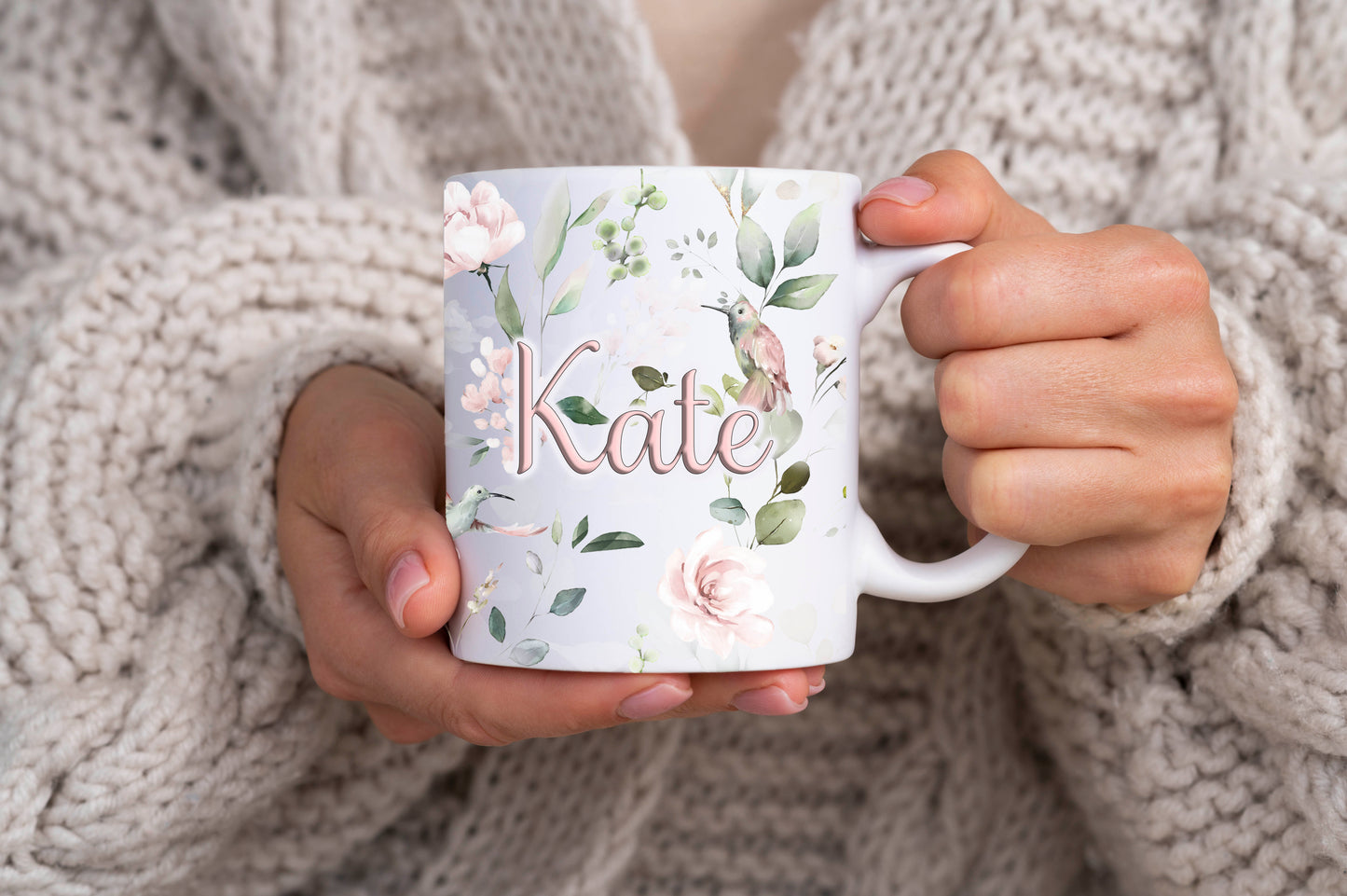 Floral Pattern Title Mug