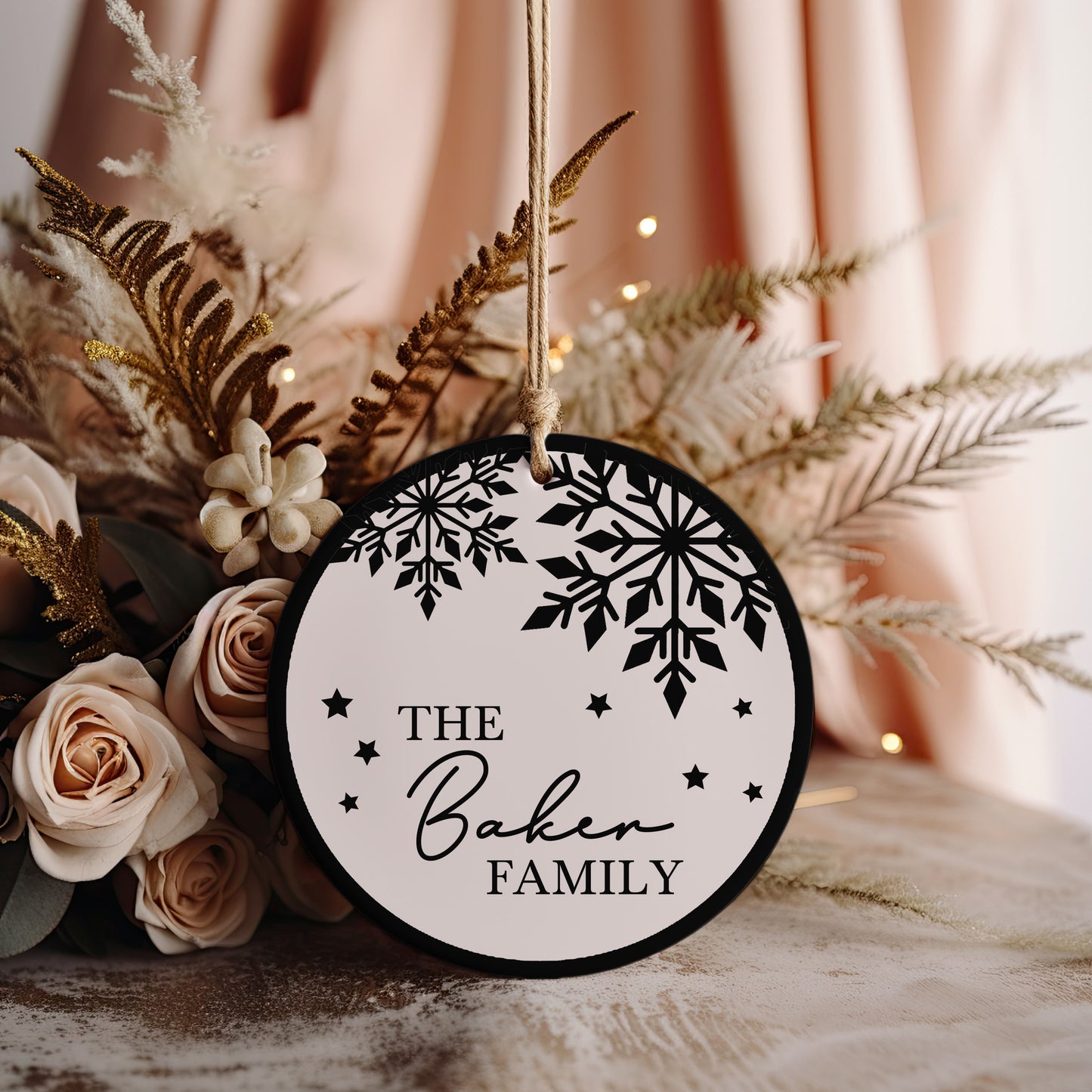 Family Snowflake Ornament