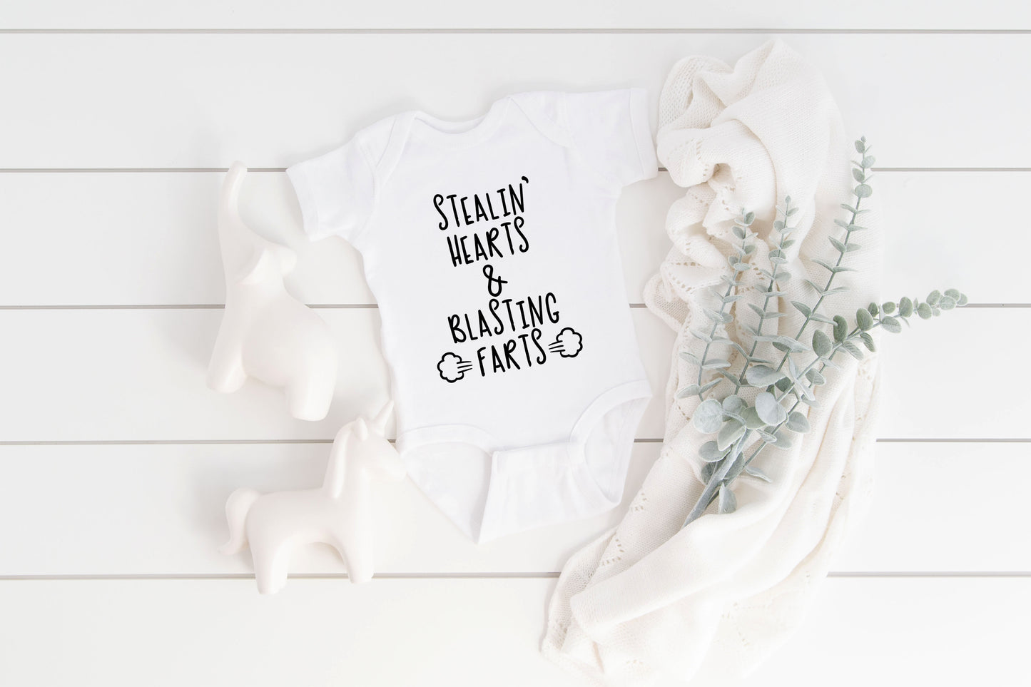 Stealin' Hearts & Blasting Farts Onesie/Shirt