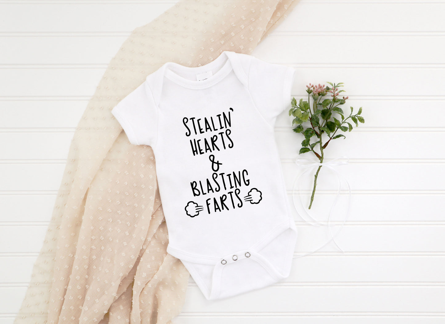 Stealin' Hearts & Blasting Farts Onesie/Shirt