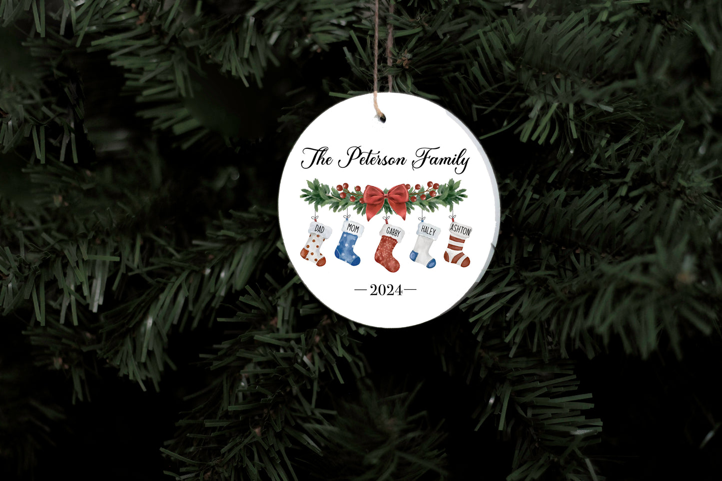 Family Stocking Ornament