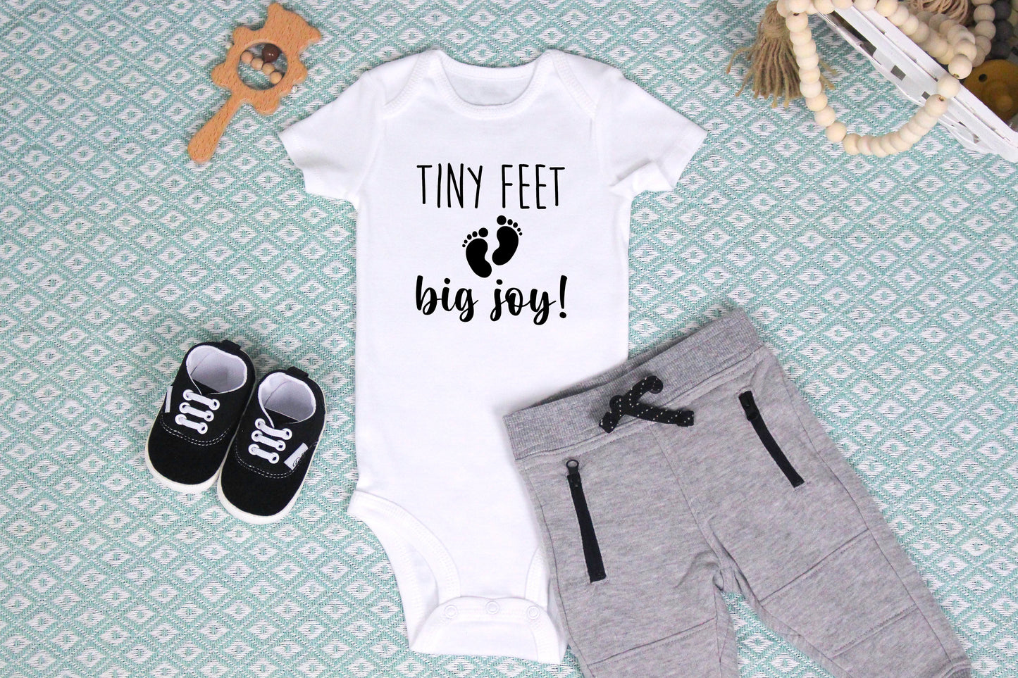 Tiny Feet Big Joy Onesie/Toddler Shirt