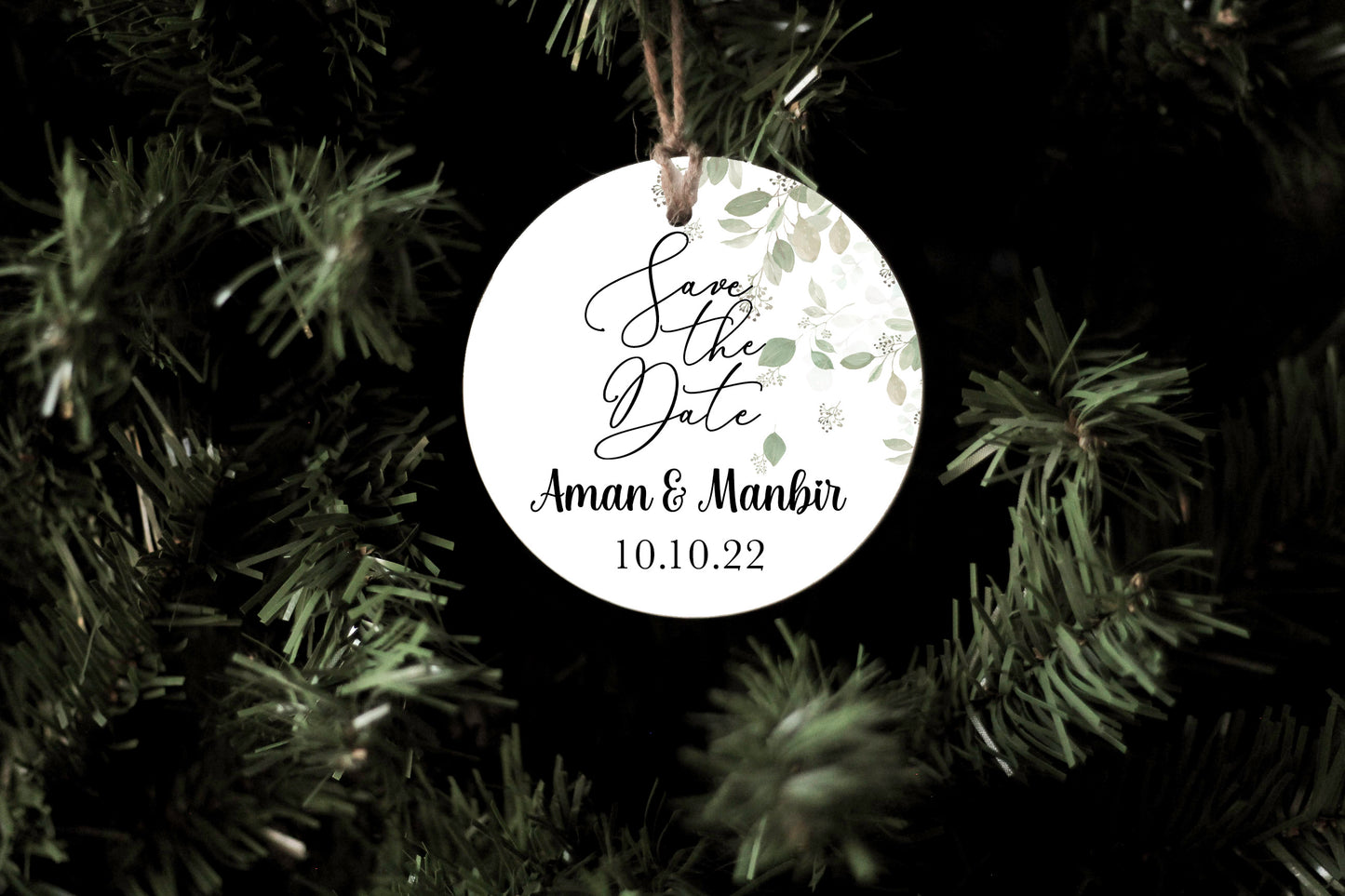 Save The Date Ornament