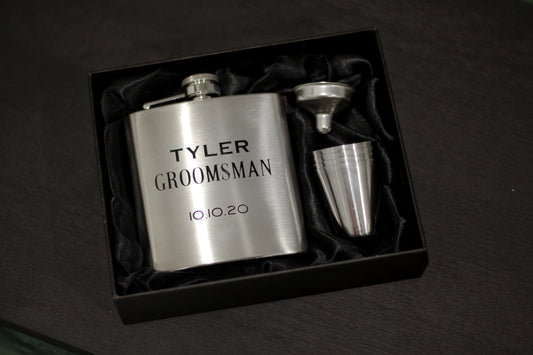 Groom/Groomsmen Flask Set