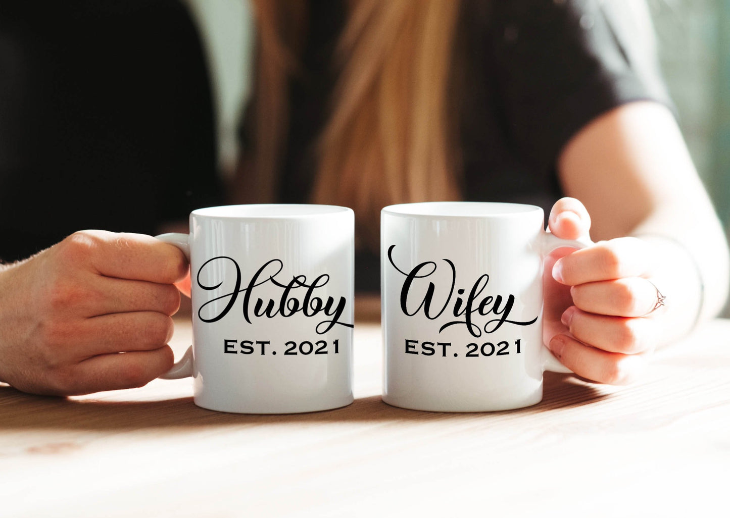 Hubby and Wifey Mug Set