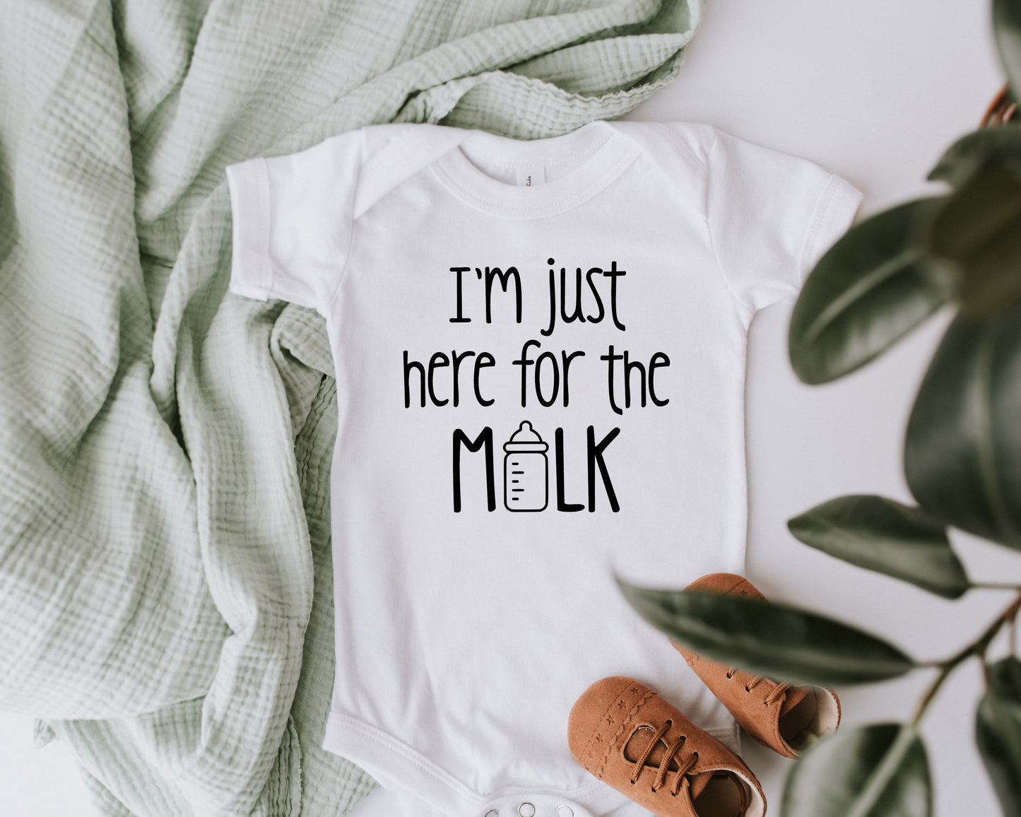 I'm Just Here For The Milk Onesie