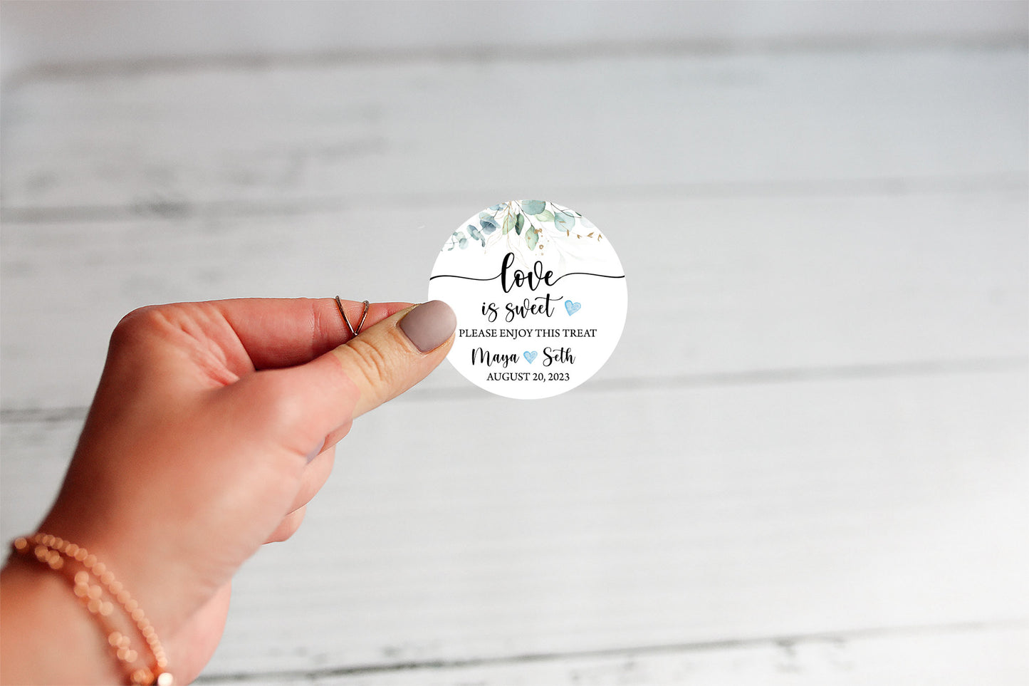 Love is Sweet Wedding Favour Stickers