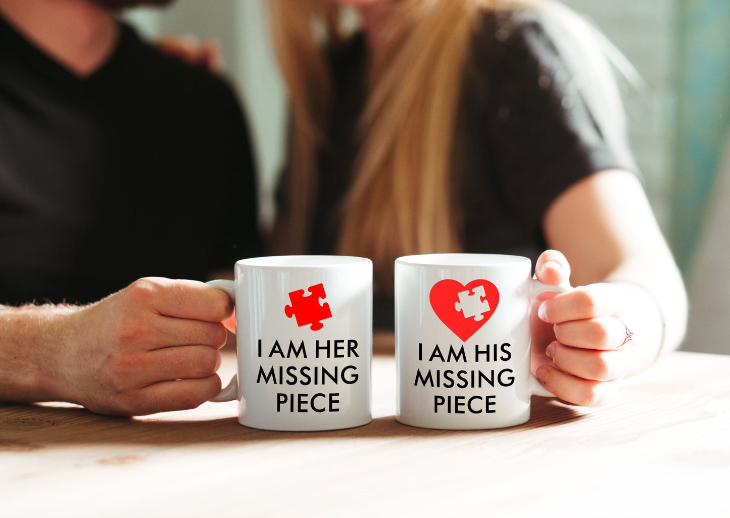 I am His/Her Missing Piece Mug Set