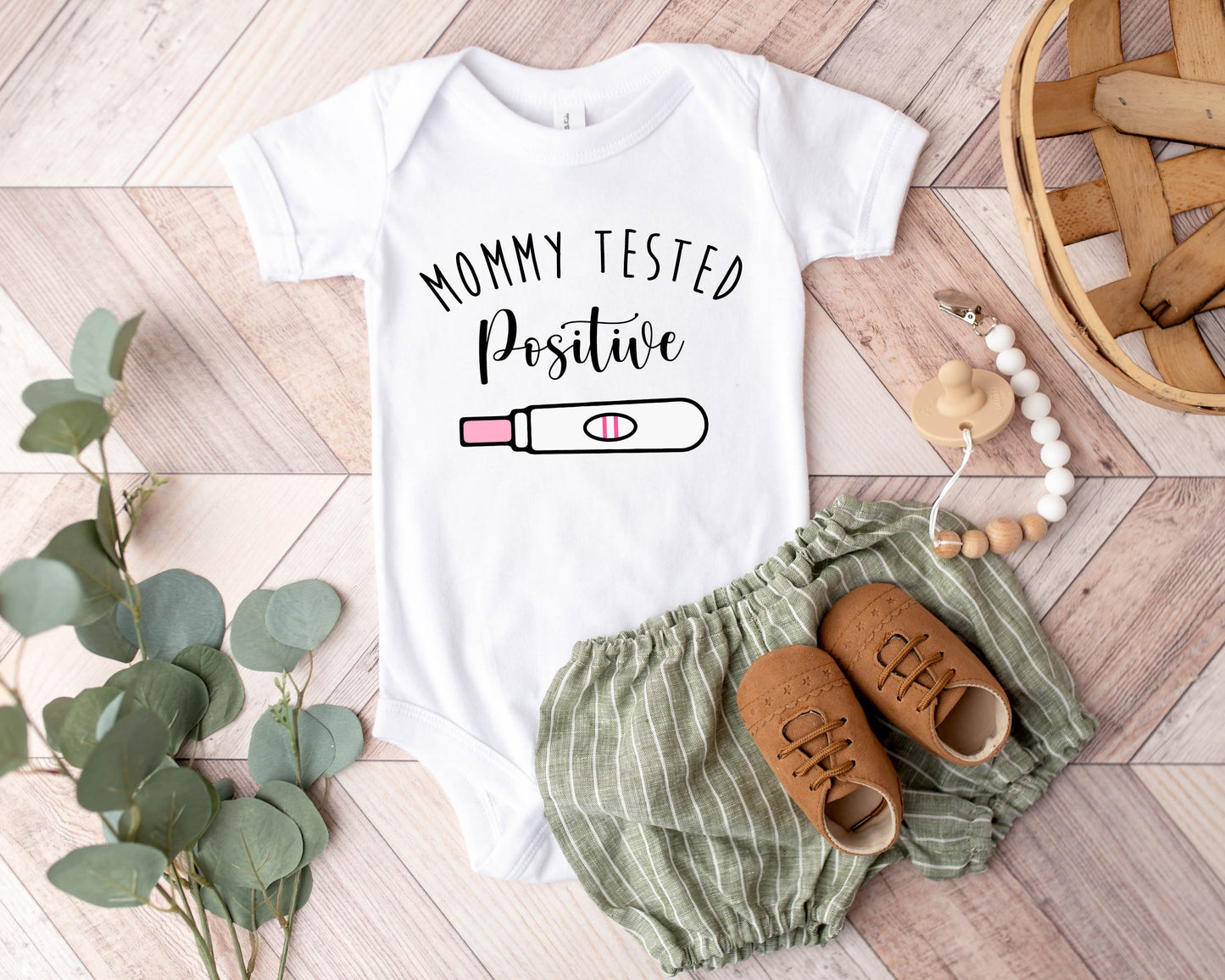 Mommy Tested Positive Onesie/ Toddler Shirt