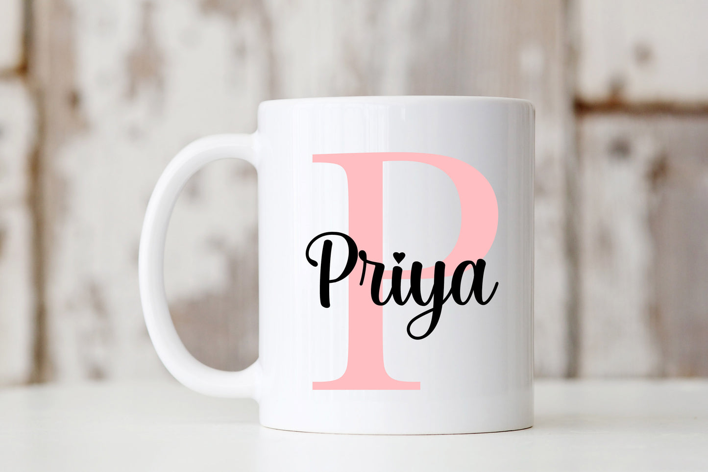 Monogram Letter Name Mug