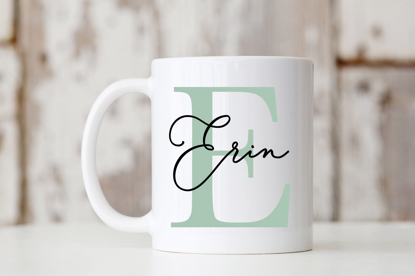 Monogram Letter Name Mug