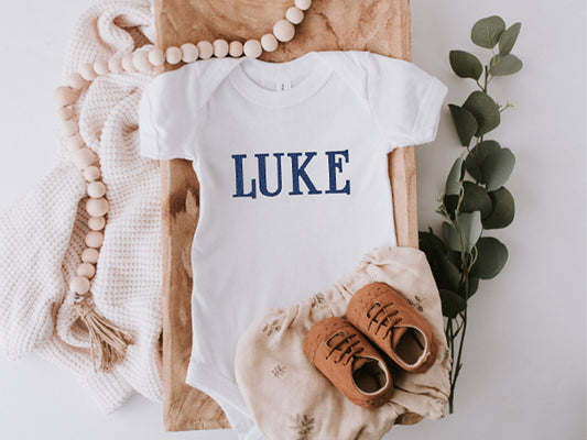 Embroidered Name Onesie/Toddler Shirt