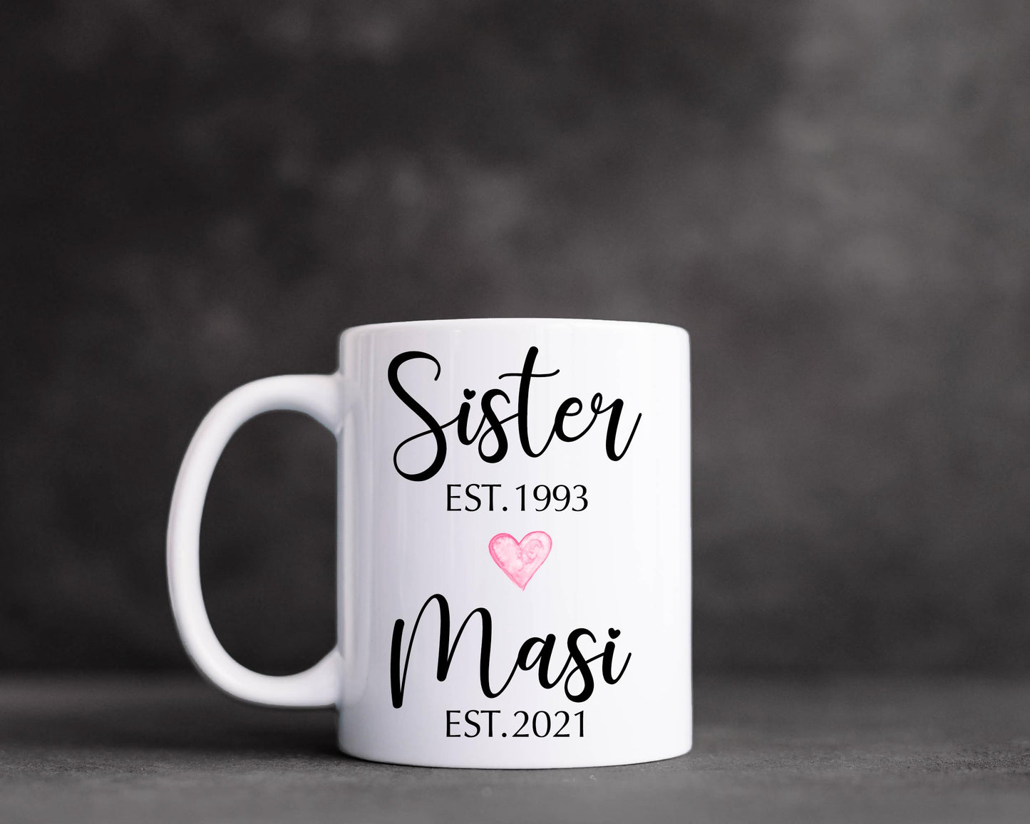 Sister --> Auntie Mug